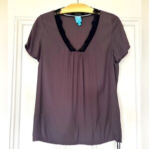 Barneys CoOp lace trim top
